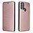 Funda de Cuero Cartera con Soporte Carcasa L02Z para Motorola Moto G50 Oro Rosa