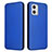 Funda de Cuero Cartera con Soporte Carcasa L02Z para Motorola Moto G53j 5G Azul