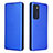 Funda de Cuero Cartera con Soporte Carcasa L02Z para Motorola Moto G60s Azul