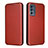 Funda de Cuero Cartera con Soporte Carcasa L02Z para Motorola Moto G62 5G Marron