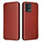 Funda de Cuero Cartera con Soporte Carcasa L02Z para Motorola Moto G72 Marron