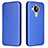 Funda de Cuero Cartera con Soporte Carcasa L02Z para Nokia 7.3 Azul