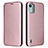 Funda de Cuero Cartera con Soporte Carcasa L02Z para Nokia C12 Oro Rosa