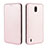 Funda de Cuero Cartera con Soporte Carcasa L02Z para Nokia C2 Oro Rosa