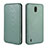 Funda de Cuero Cartera con Soporte Carcasa L02Z para Nokia C2 Verde