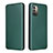 Funda de Cuero Cartera con Soporte Carcasa L02Z para Nokia G11 Verde