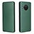 Funda de Cuero Cartera con Soporte Carcasa L02Z para Nokia X10 Verde