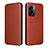 Funda de Cuero Cartera con Soporte Carcasa L02Z para Oppo A56S 5G Marron