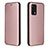 Funda de Cuero Cartera con Soporte Carcasa L02Z para Oppo F19 Oro Rosa