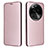 Funda de Cuero Cartera con Soporte Carcasa L02Z para Oppo Find X6 5G Oro Rosa