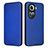 Funda de Cuero Cartera con Soporte Carcasa L02Z para Oppo Reno11 5G Azul