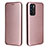 Funda de Cuero Cartera con Soporte Carcasa L02Z para Oppo Reno6 5G Oro Rosa