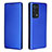 Funda de Cuero Cartera con Soporte Carcasa L02Z para Oppo Reno6 Pro 5G Azul