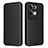 Funda de Cuero Cartera con Soporte Carcasa L02Z para Oppo Reno9 Pro+ Plus 5G Negro