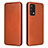 Funda de Cuero Cartera con Soporte Carcasa L02Z para Realme GT Master 5G Marron