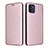 Funda de Cuero Cartera con Soporte Carcasa L02Z para Samsung Galaxy A03 Oro Rosa