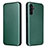 Funda de Cuero Cartera con Soporte Carcasa L02Z para Samsung Galaxy A04s Verde