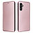 Funda de Cuero Cartera con Soporte Carcasa L02Z para Samsung Galaxy A14 4G Oro Rosa