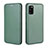 Funda de Cuero Cartera con Soporte Carcasa L02Z para Samsung Galaxy A41 Verde