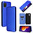 Funda de Cuero Cartera con Soporte Carcasa L02Z para Samsung Galaxy M12 Azul