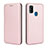 Funda de Cuero Cartera con Soporte Carcasa L02Z para Samsung Galaxy M21 Oro Rosa