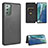 Funda de Cuero Cartera con Soporte Carcasa L02Z para Samsung Galaxy Note 20 5G Negro