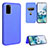 Funda de Cuero Cartera con Soporte Carcasa L02Z para Samsung Galaxy S20 FE 4G Azul