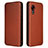 Funda de Cuero Cartera con Soporte Carcasa L02Z para Samsung Galaxy XCover 5 SM-G525F Marron