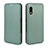 Funda de Cuero Cartera con Soporte Carcasa L02Z para Samsung Galaxy XCover Pro Verde