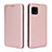 Funda de Cuero Cartera con Soporte Carcasa L02Z para Sharp Aquos Sense4 Basic Oro Rosa