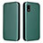 Funda de Cuero Cartera con Soporte Carcasa L02Z para Sharp Aquos wish Verde