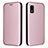 Funda de Cuero Cartera con Soporte Carcasa L02Z para Sharp Aquos wish2 Oro Rosa