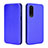 Funda de Cuero Cartera con Soporte Carcasa L02Z para Sharp Aquos Zero5G basic Azul