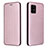 Funda de Cuero Cartera con Soporte Carcasa L02Z para Sharp Aquos Zero6 Oro Rosa