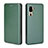 Funda de Cuero Cartera con Soporte Carcasa L02Z para Sharp Simple Sumaho 5 Verde