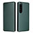 Funda de Cuero Cartera con Soporte Carcasa L02Z para Sony Xperia 1 IV SO-51C Verde