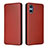 Funda de Cuero Cartera con Soporte Carcasa L02Z para Sony Xperia 5 V Marron