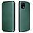 Funda de Cuero Cartera con Soporte Carcasa L02Z para Vivo iQOO U3 5G Verde