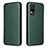 Funda de Cuero Cartera con Soporte Carcasa L02Z para Vivo V21e 4G Verde