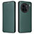 Funda de Cuero Cartera con Soporte Carcasa L02Z para Vivo X90 Pro+ Plus 5G Verde