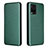 Funda de Cuero Cartera con Soporte Carcasa L02Z para Vivo Y21a Verde