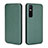 Funda de Cuero Cartera con Soporte Carcasa L02Z para Vivo Y73s 5G Verde