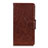 Funda de Cuero Cartera con Soporte Carcasa L03 para Alcatel 1S (2019) Marron