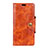 Funda de Cuero Cartera con Soporte Carcasa L03 para Doogee X55 Naranja