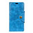 Funda de Cuero Cartera con Soporte Carcasa L03 para HTC Desire 12 Plus Azul