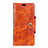 Funda de Cuero Cartera con Soporte Carcasa L03 para HTC Desire 12 Plus Naranja