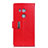 Funda de Cuero Cartera con Soporte Carcasa L03 para HTC U11 Eyes Rojo