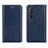 Funda de Cuero Cartera con Soporte Carcasa L03 para Oppo Find X2 Neo Azul