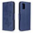 Funda de Cuero Cartera con Soporte Carcasa L03 para Samsung Galaxy A31 Azul