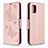 Funda de Cuero Cartera con Soporte Carcasa L03 para Samsung Galaxy A31 Oro Rosa